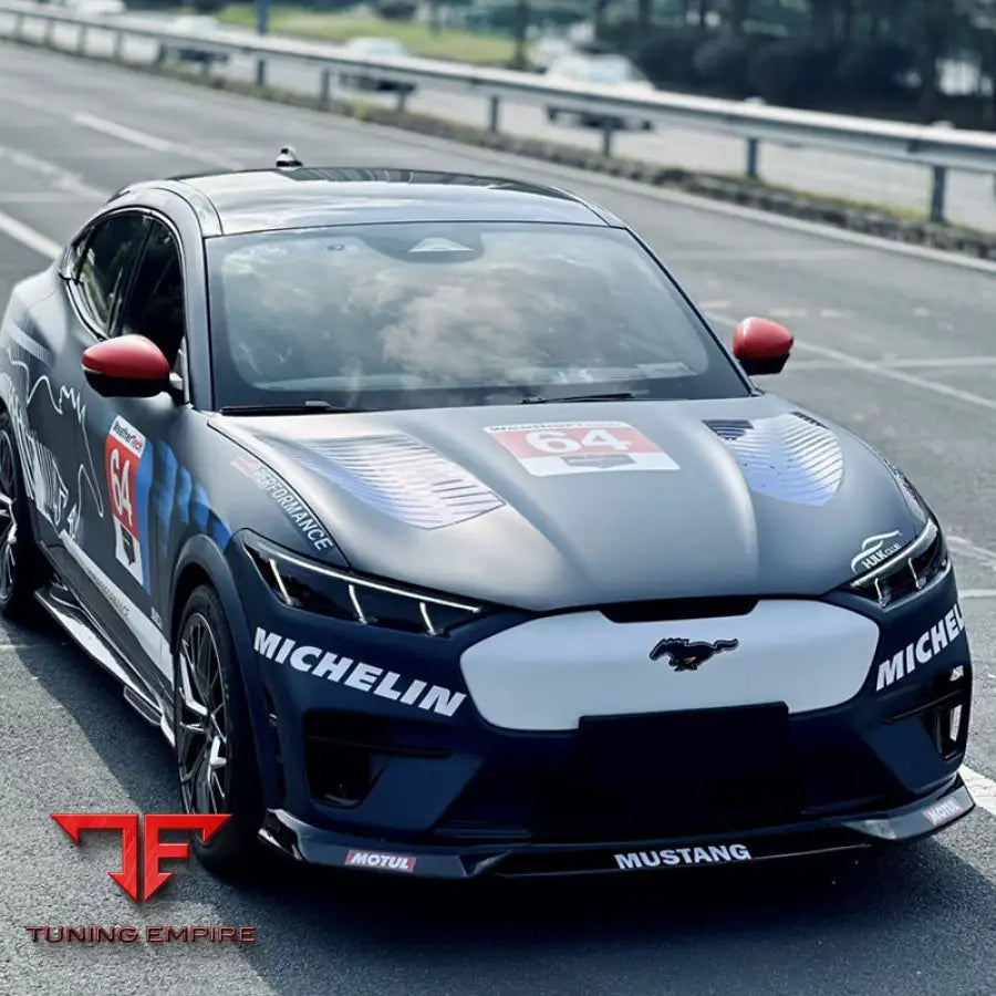FORD MUSTANG MACH-E CARBON FIBER FRONT BUMPER LIP