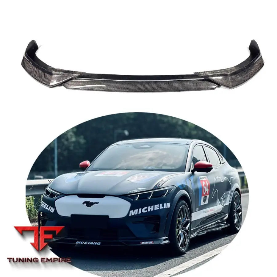 FORD MUSTANG MACH-E CARBON FIBER FRONT BUMPER LIP
