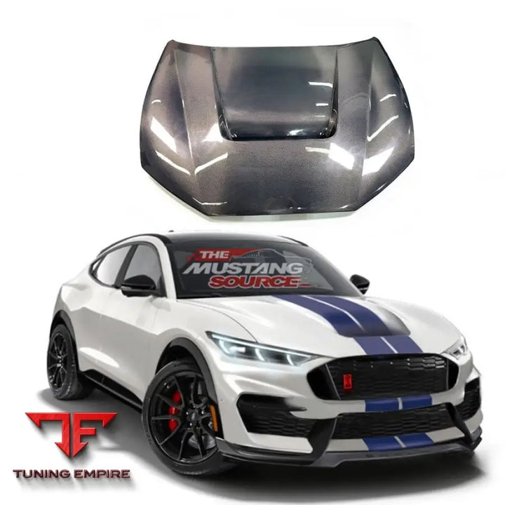 FORD MUSTANG MACH E CARBON FIBER FRONT BONNET HOOD 2021-2024Y