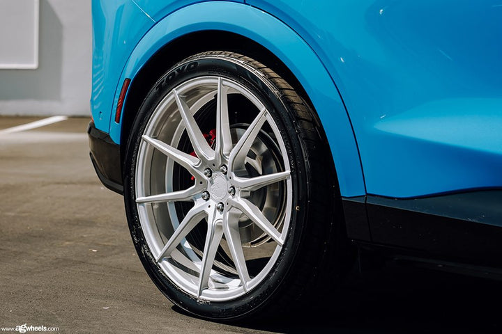 FORD MUSTANG MACH-E on custom forged wheels