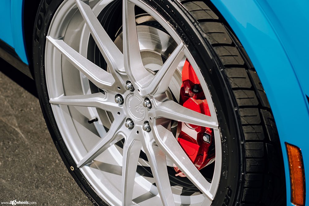 FORD MUSTANG MACH-E on custom forged wheels