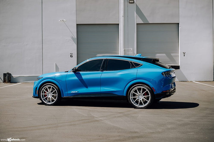 FORD MUSTANG MACH-E on custom forged wheels