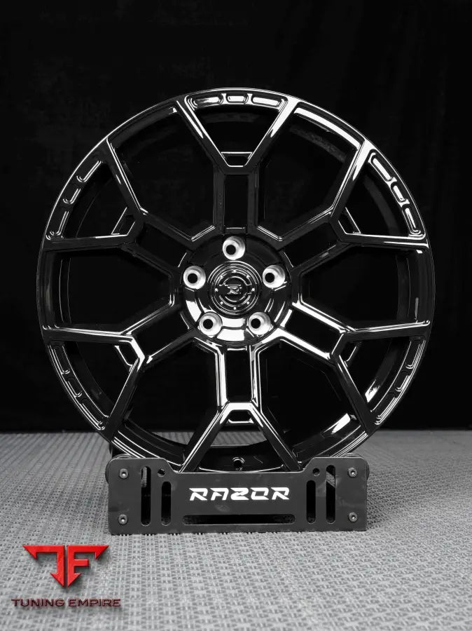 FORD MUSTANG RAZOR WHEELS - FORGED GLOSS BLACK