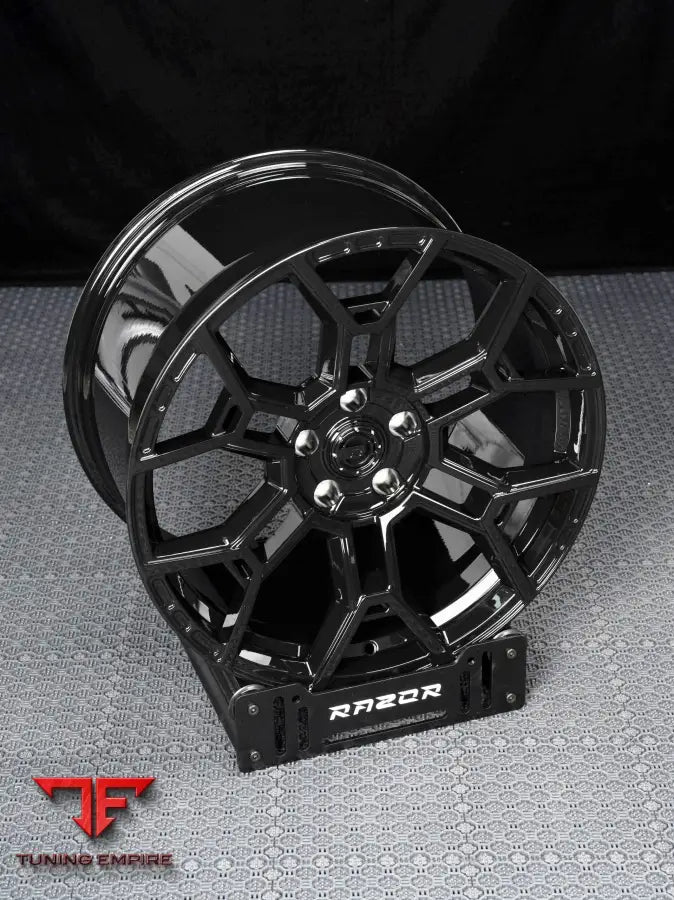 FORD MUSTANG RAZOR WHEELS - FORGED GLOSS BLACK