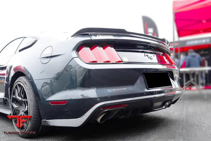 FORD MUSTANG RSH STYLE CARBON FIBER REAR DIFFUSER LIP BSD