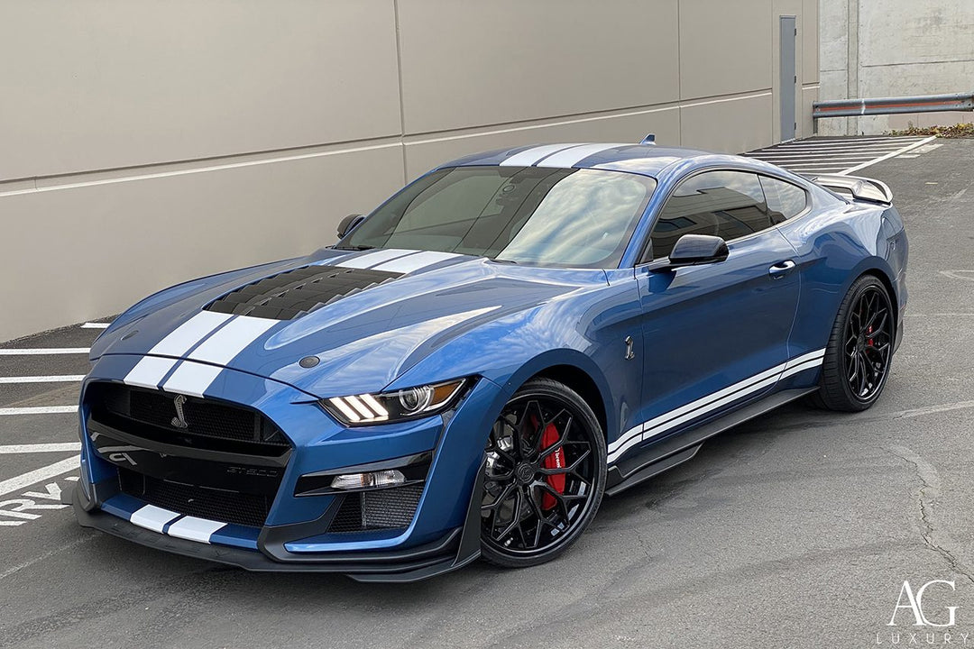 Ford Mustang Shelby GT500 on custom forged wheels