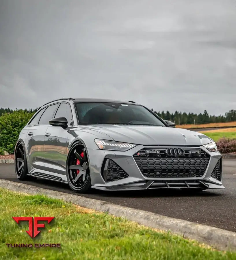 FORGED CARBON SPLITTER FOR AUDI RS6 C8 FRONT BUMPER - Price on request - Body Kit