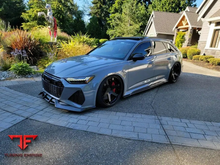 FORGED CARBON SPLITTER FOR AUDI RS6 C8 FRONT BUMPER - Price on request - Body Kit