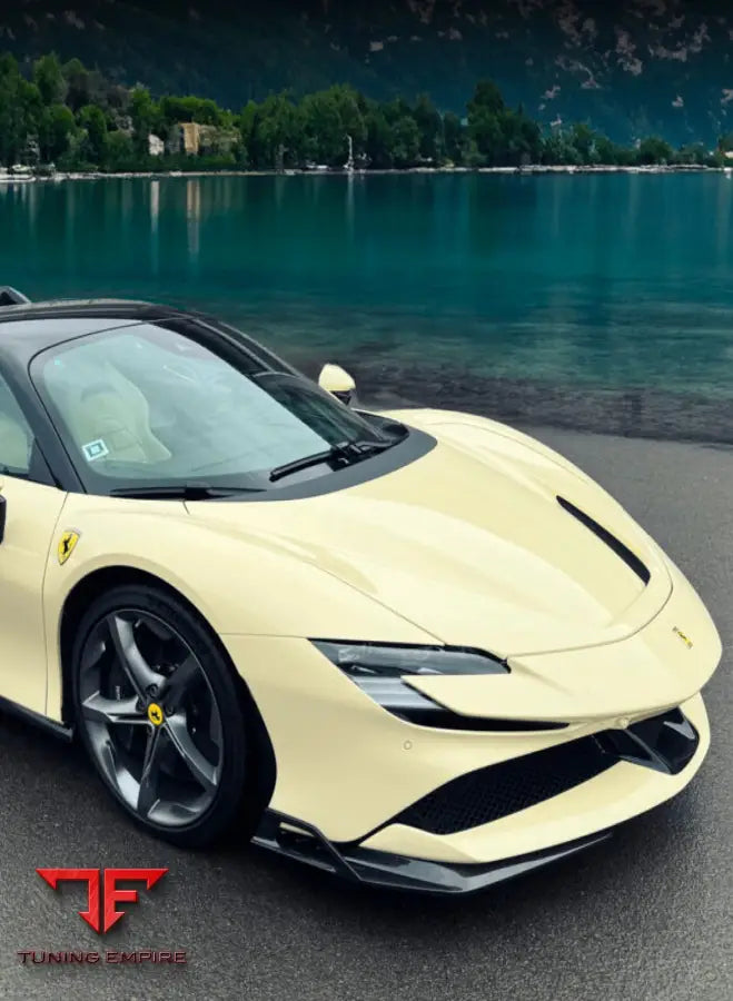 FRONT BUMPER LATERAL SPOILER CANARDS FOR FERRARI SF90 - Price on request - Body Kit