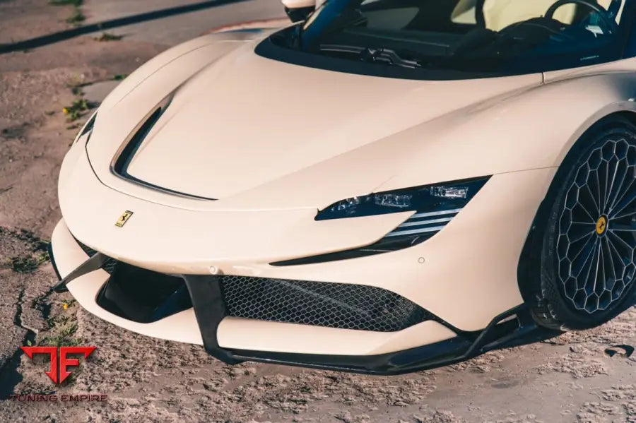 FRONT BUMPER SPLITTER LATERAL SPOILER FOR FERRARI SF90 - Price on request - Body Kit