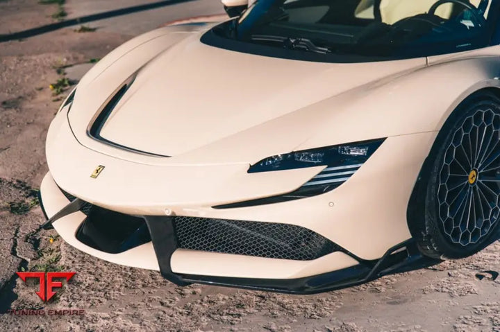 FRONT BUMPER SPLITTER LATERAL SPOILER FOR FERRARI SF90 - Price on request - Body Kit