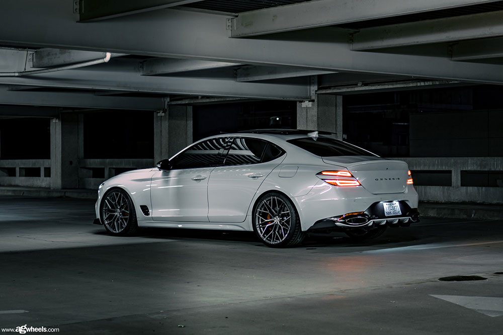 GENESIS G70 on custom forged wheels