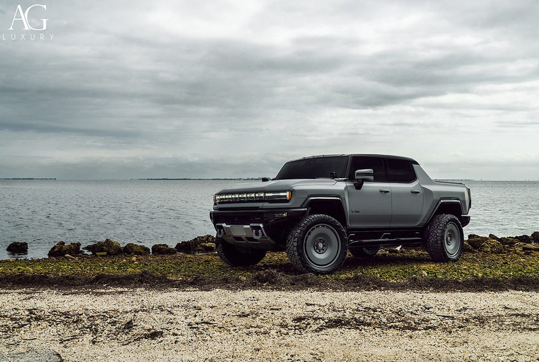 GMC Hummer EV on custom forged wheels