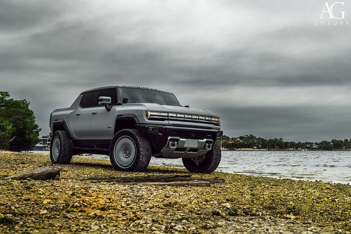 GMC Hummer EV on custom forged wheels