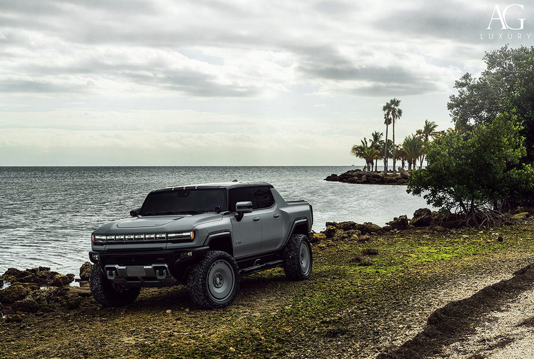 GMC Hummer EV on custom forged wheels