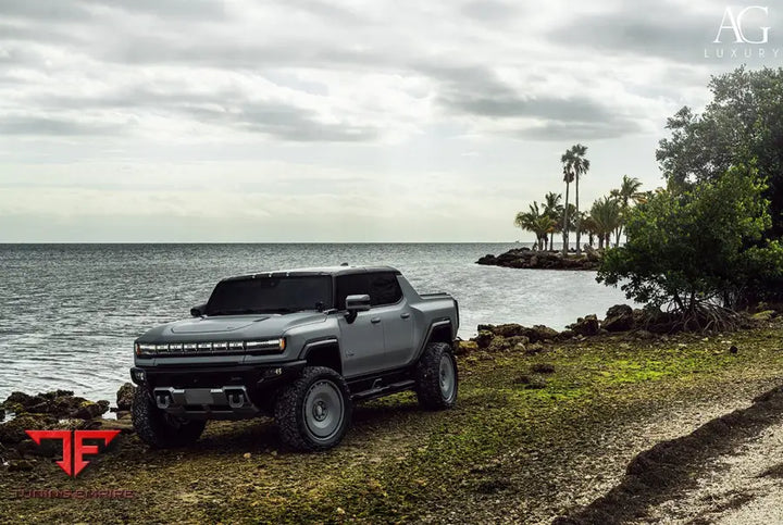 GMC Hummer EV on custom forged wheels