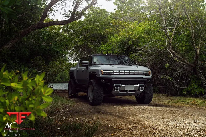 GMC Hummer EV on custom forged wheels