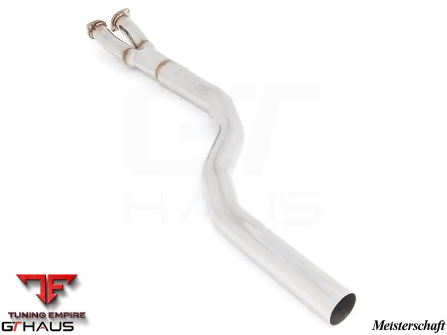 GTHAUS Mid Pipe for BMW F10 5 Series 2011-2016 - Resonator Delete) Bolt-On Pipe (LXR) 4Tip application (required
