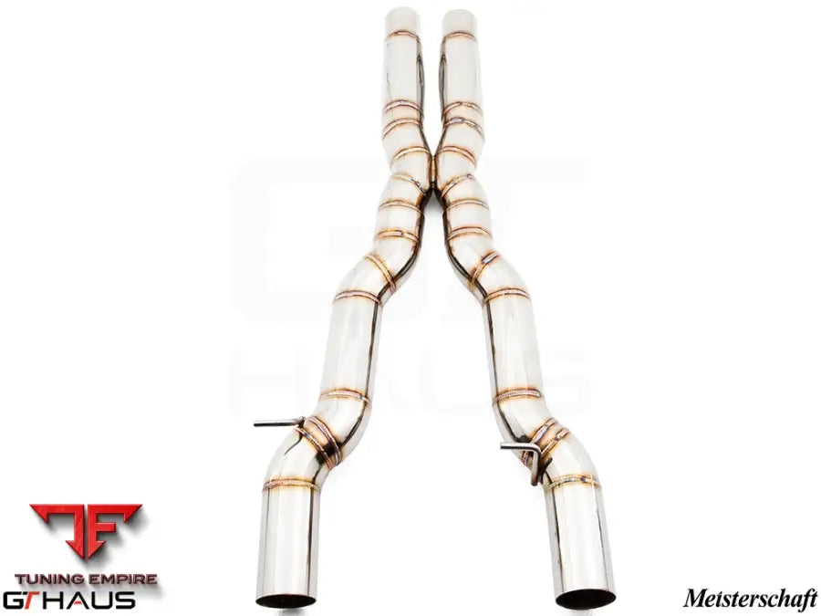 GTHAUS Mid Pipe for BMW F10 5 Series 2011-2016 - Mid Resonator Delete X Pipe (550i model only