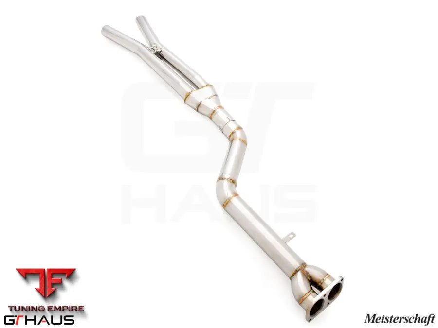 GTHAUS Mid Pipe for BMW F97 X3M SAV 2019-2021 - 90mm SINGLE LX mid Resonator Delete pipes
