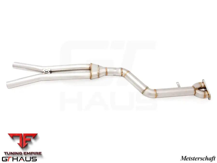 GTHAUS Mid Pipe for BMW F97 X3M SAV 2019-2021 - 90mm SINGLE LX mid Resonator Delete pipes
