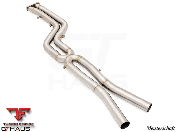 GTHAUS Mid Pipe for BMW F97 X3M SAV 2022+ - 76mm DUAL LSR mid Resonator Delete pipes