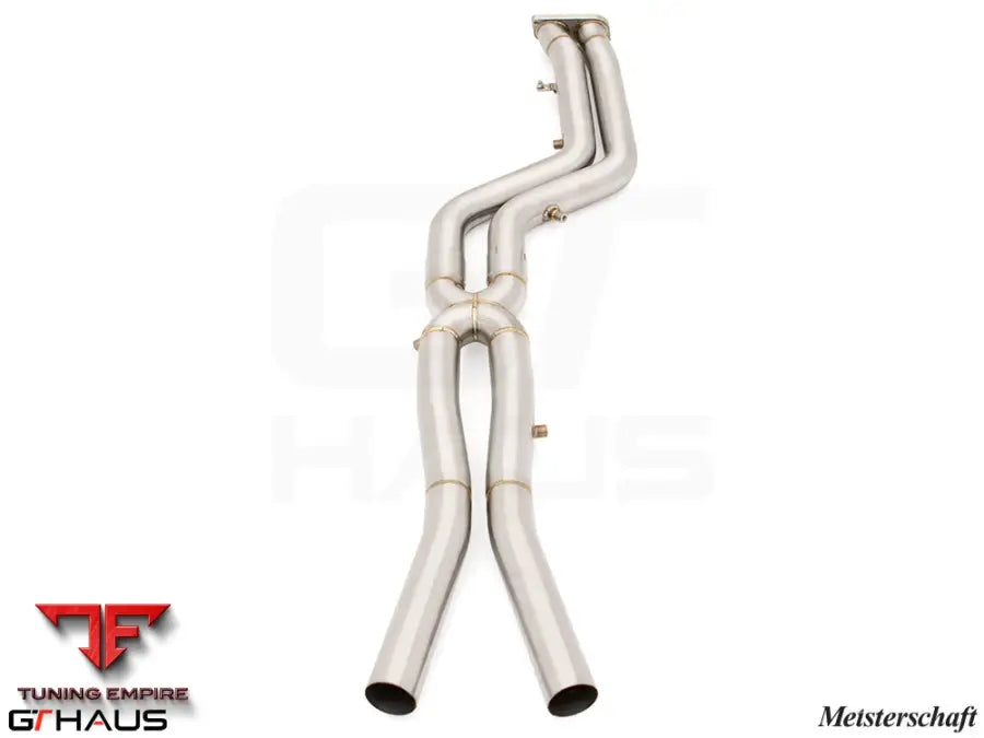 GTHAUS Mid Pipe for BMW F97 X3M SAV 2022+ - 76mm DUAL LSR mid Resonator Delete pipes