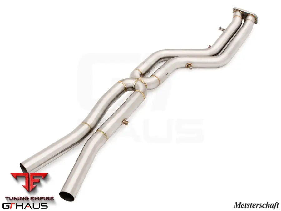 GTHAUS Mid Pipe for BMW F98 X4M SAV 2019-2021 - 76mm DUAL LSR mid Resonator Delete pipes