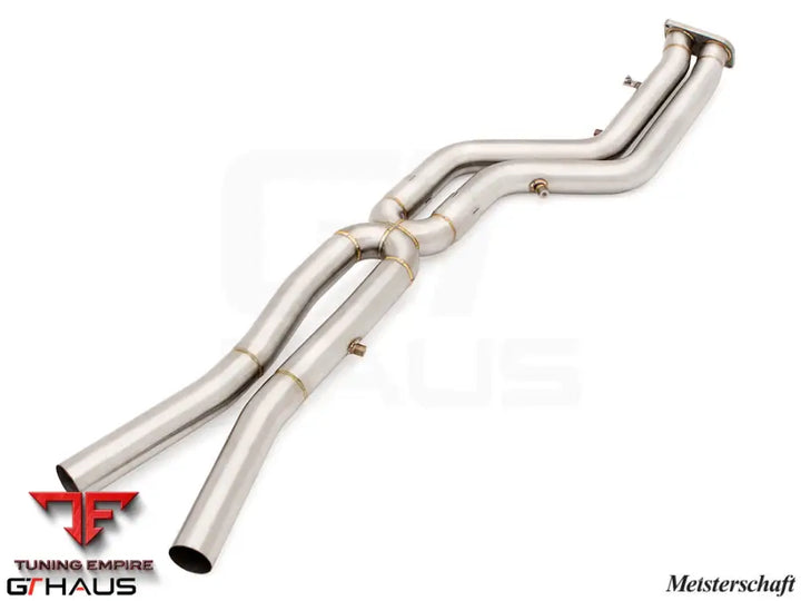 GTHAUS Mid Pipe for BMW F98 X4M SAV 2019-2021 - 76mm DUAL LSR mid Resonator Delete pipes