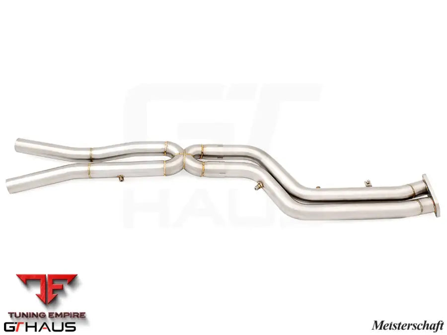 GTHAUS Mid Pipe for BMW F98 X4M SAV 2019-2021 - 76mm DUAL LSR mid Resonator Delete pipes