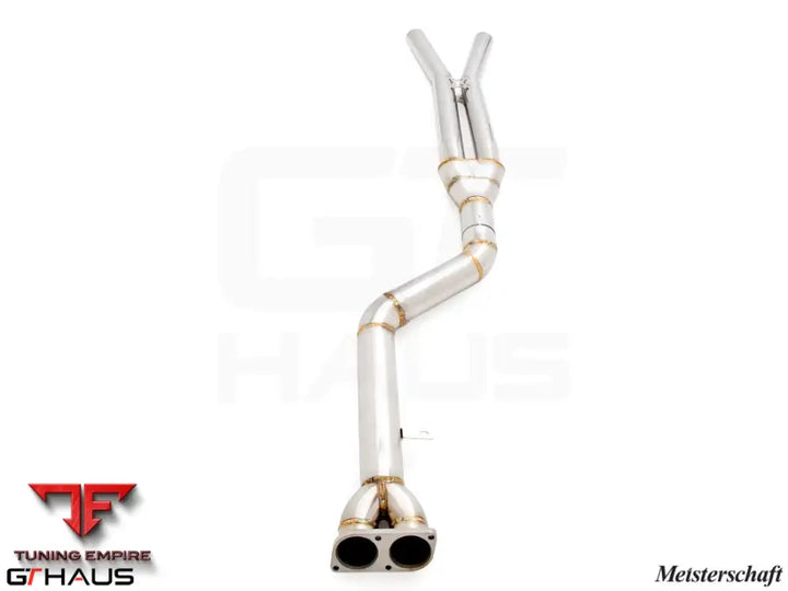 GTHAUS Mid Pipe for BMW F98 X4M SAV 2022+ - 90mm SINGLE LX mid Resonator Delete pipes
