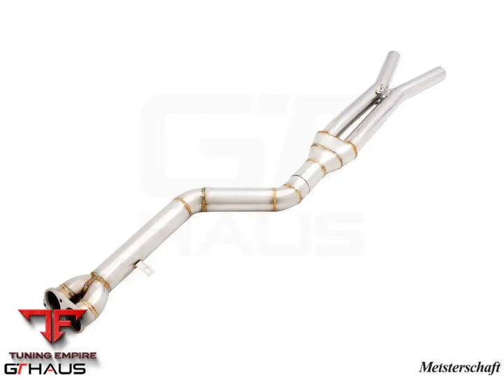 GTHAUS Mid Pipe for BMW F98 X4M SAV 2022+ - 90mm SINGLE LX mid Resonator Delete pipes