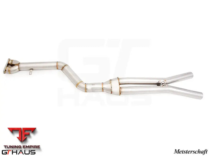 GTHAUS Mid Pipe for BMW F98 X4M SAV 2022+ - 90mm SINGLE LX mid Resonator Delete pipes
