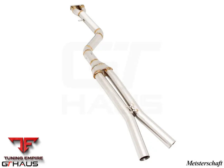GTHAUS Mid Pipe for BMW F98 X4M SAV 2022+ - 90mm SINGLE LX mid Resonator Delete pipes