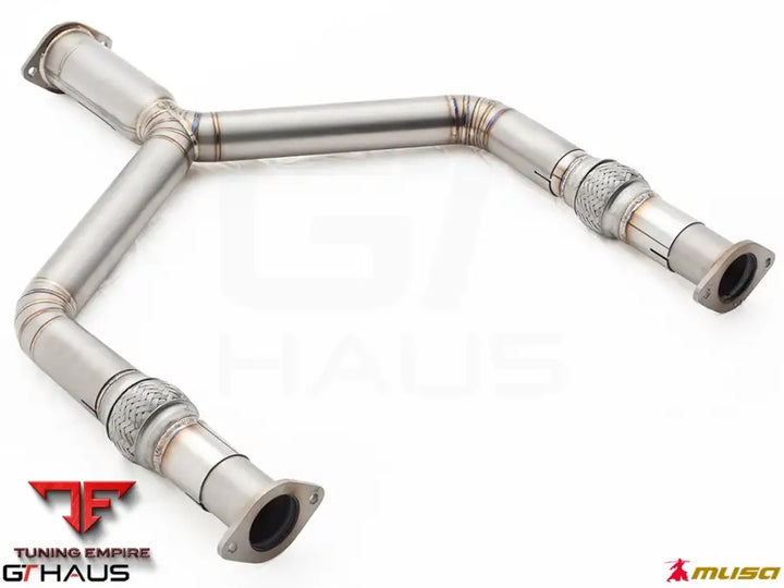 GTHAUS Mid Pipe for Infiniti Q50 Sedan 3.7 Litre V6 VVEL 2014+ Front Y-Pipe Collector Section