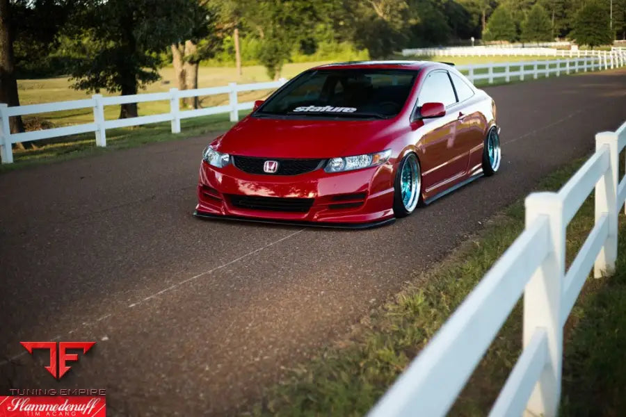 HONDA CIVIC COUPE on custom forged wheels