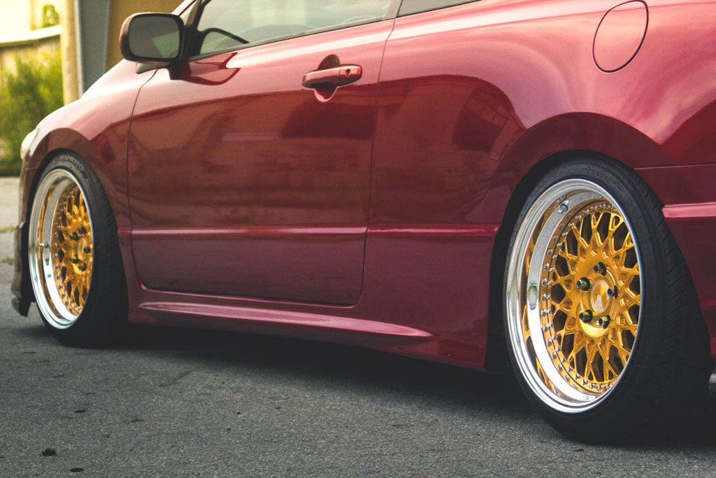 HONDA CIVIC SI COUPE on custom forged wheels