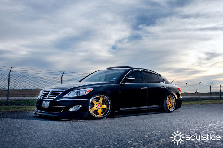 HYUNDAI GENESIS on custom forged wheels
