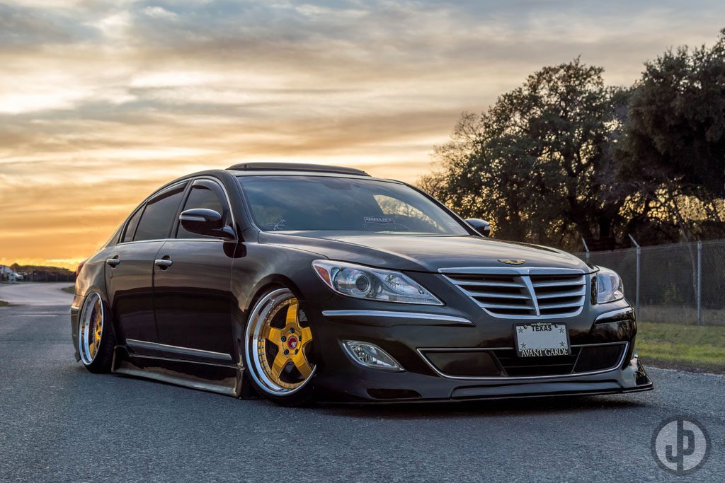 HYUNDAI GENESIS on custom forged wheels