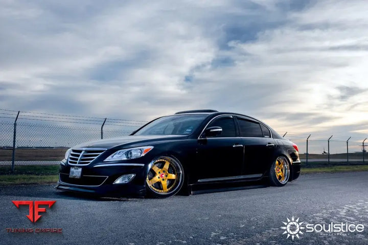 HYUNDAI GENESIS on custom forged wheels