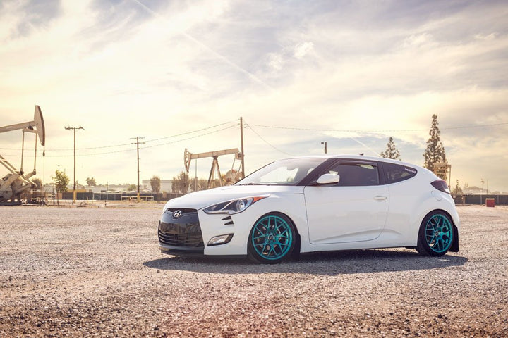 HYUNDAI VELOSTER on custom forged wheels