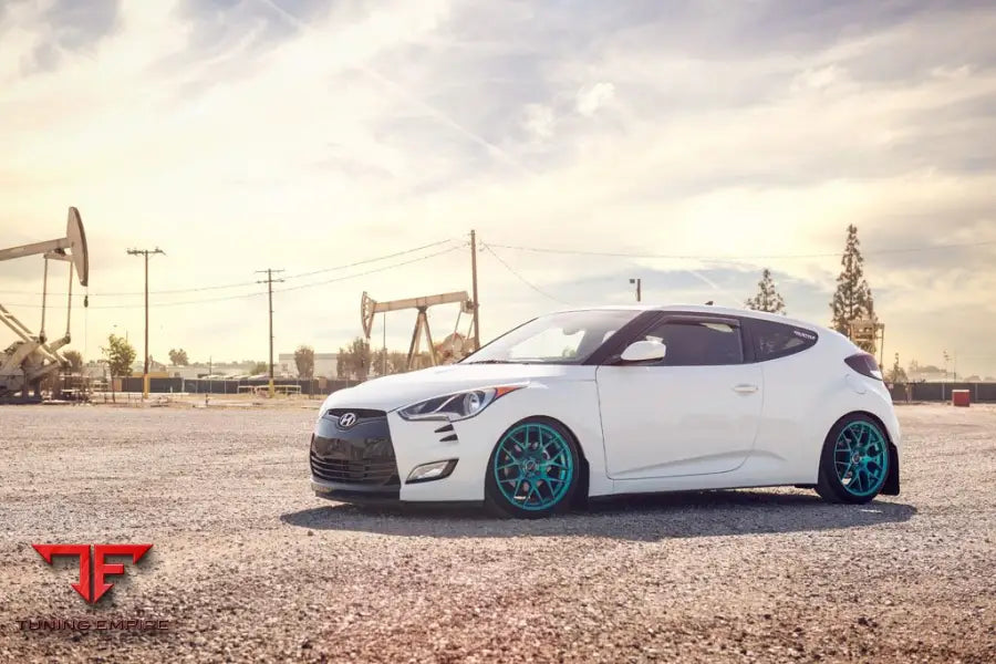 HYUNDAI VELOSTER on custom forged wheels