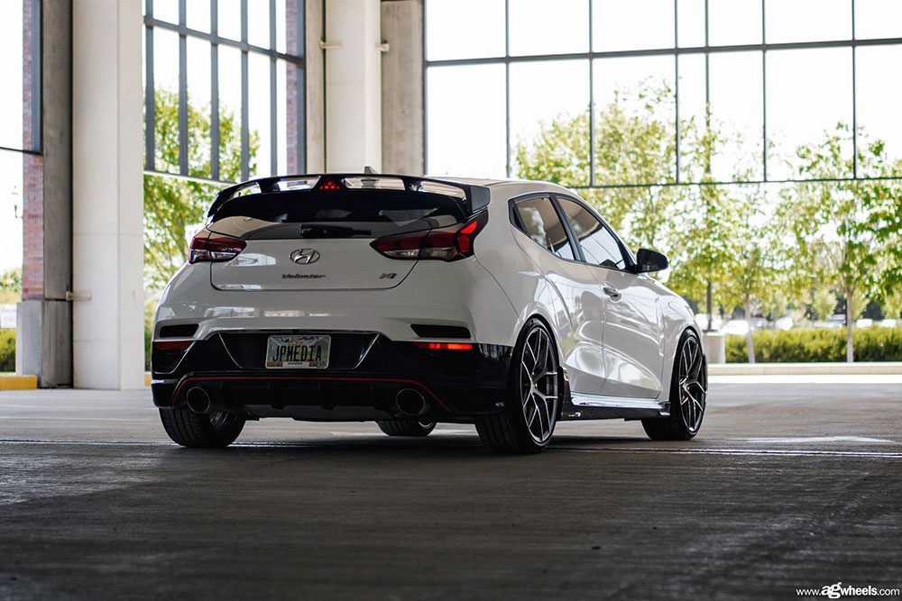 HYUNDAI VELOSTER N on custom forged wheels