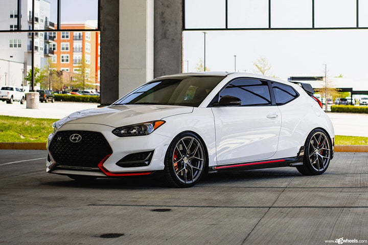 HYUNDAI VELOSTER N on custom forged wheels