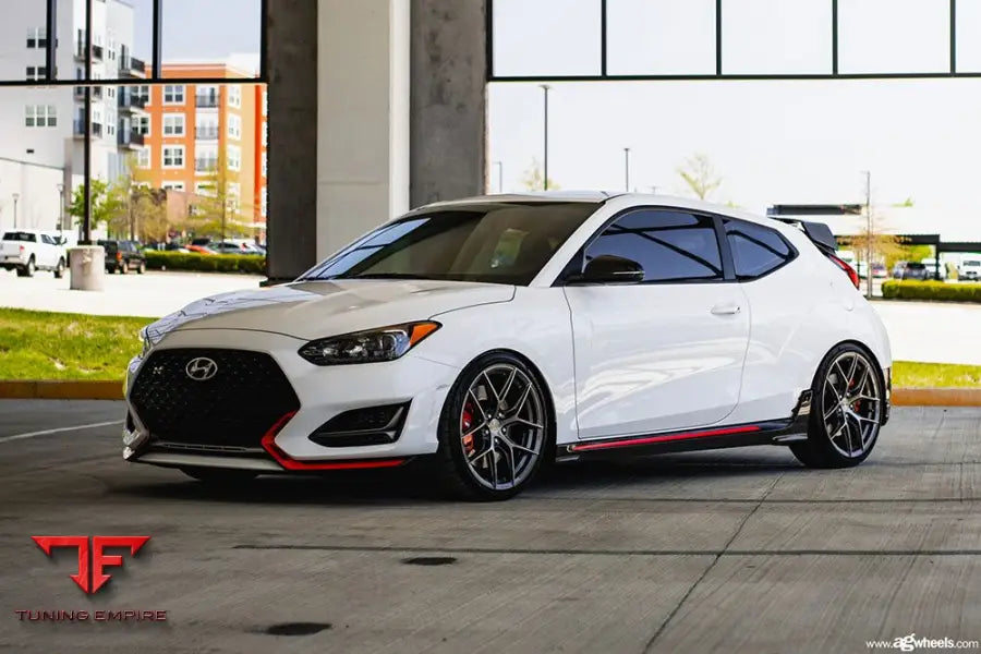 HYUNDAI VELOSTER N on custom forged wheels