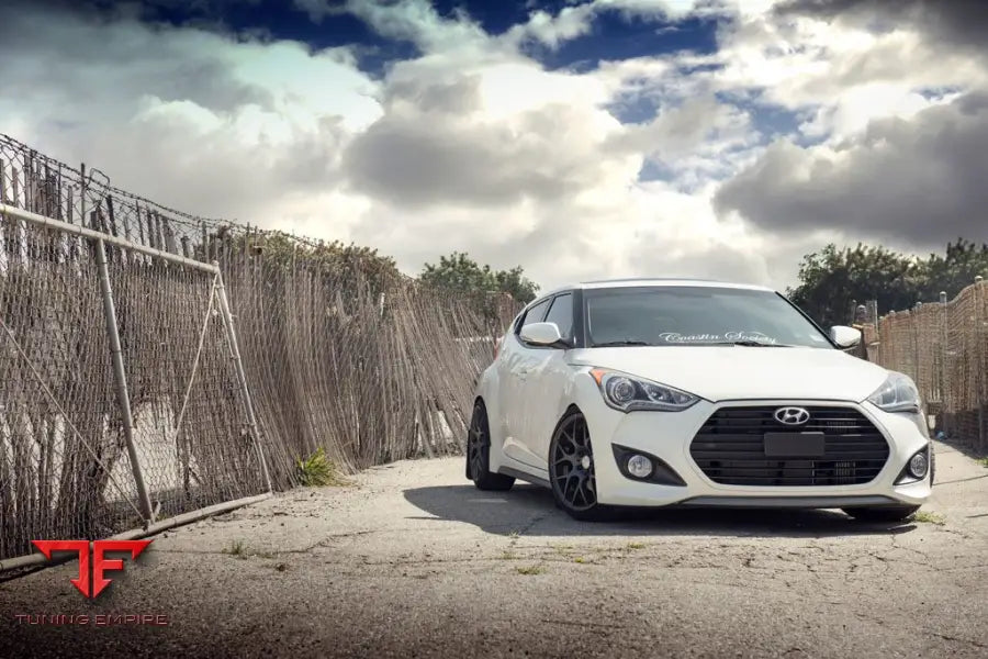 HYUNDAI VELOSTER TURBO on custom forged wheels