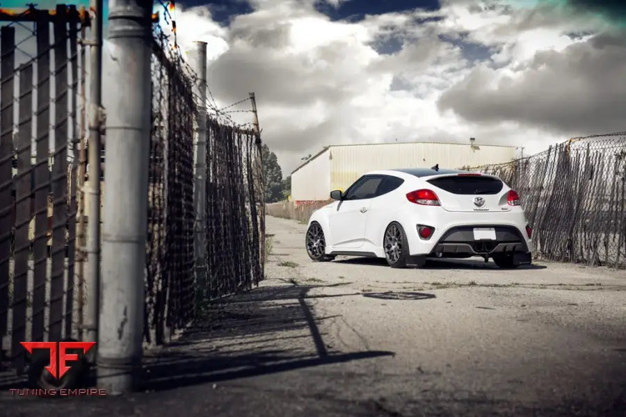 HYUNDAI VELOSTER TURBO on custom forged wheels