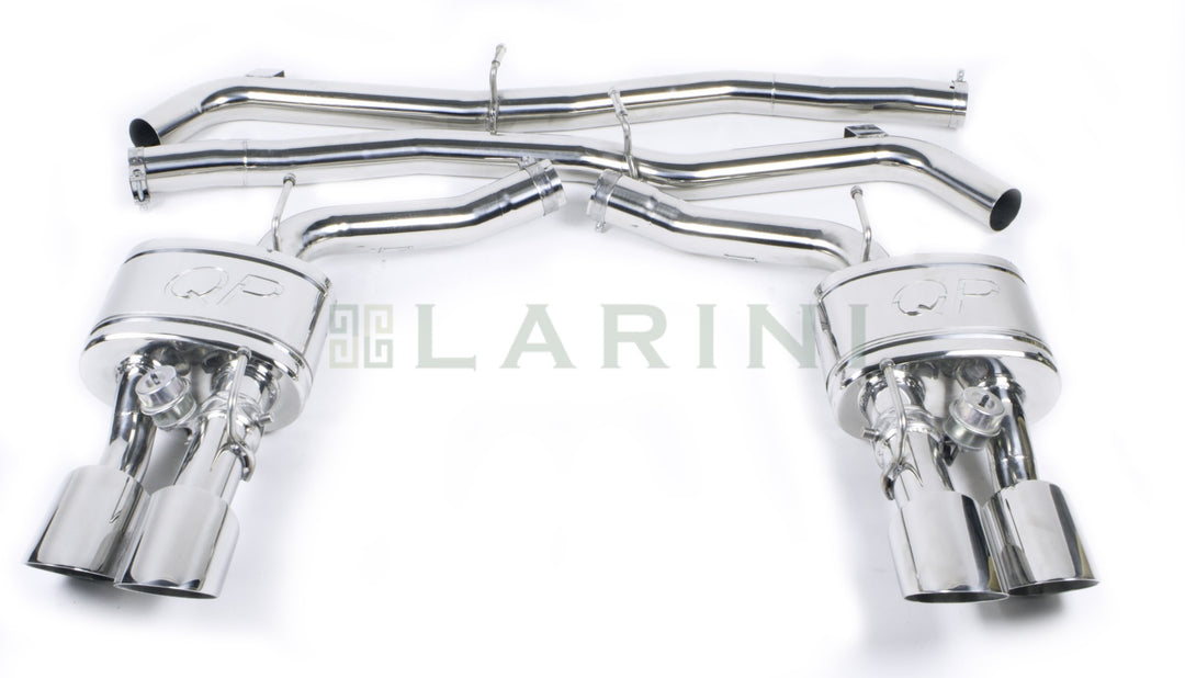 LARINI 'CLUB SPORT' EXHAUST REAR BOXES (QUAD TIPS) WITH VALVE CONTROL – MASERATI QUATTROPORTE 3.0 V6 (+S) MY14