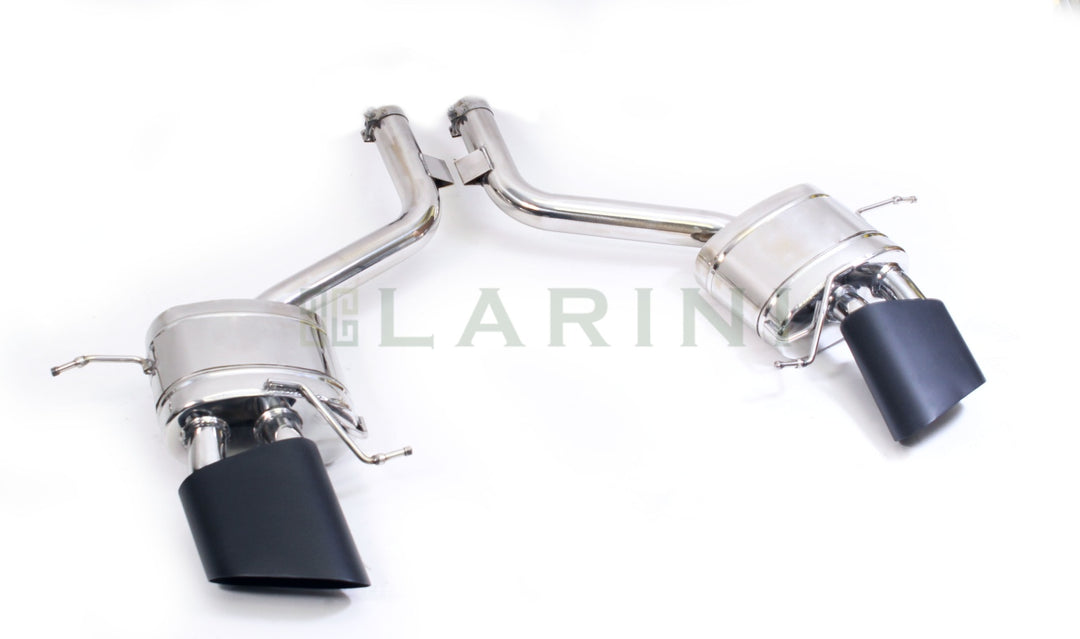 LARINI 'SPORTS' EXHAUST REAR BOXES (DIAMOND BLACK OVAL TIPS) – MASERATI QUATTROPORTE (S1) AUTOMATICA