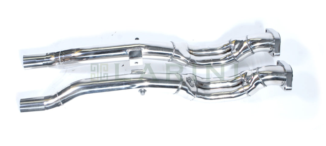 LARINI SECONDARY 'RACE' EXHAUST PIPES (OE 2 HEADER CATS/2 CATS) – MASERATI GRANSPORT